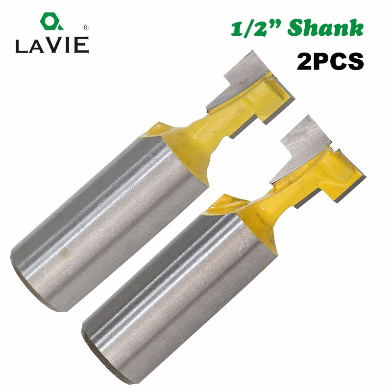 1/2 Shank 3 Teeth T-Slot Z3 Router Bit Straight Edge Slotting Milling