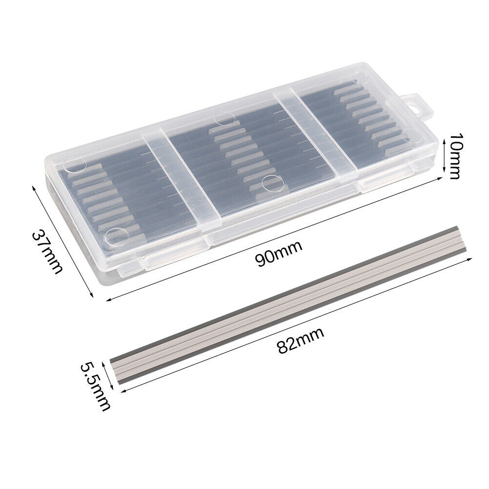 3-1/4" 82mm Carbide Planer Blades D-46246 For Makita KP0800K, KP0810, XPK01, XPK02Z, N1900B and 1902 Planer - 10Pack